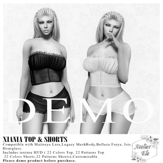 * DEMO * {AE}   XIANA  TOP & SHORTS