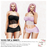 {AE}   XIANA  TOP & SHORTS