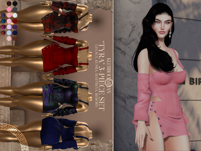 KxO - "Tyra" 3pc Set Pink
