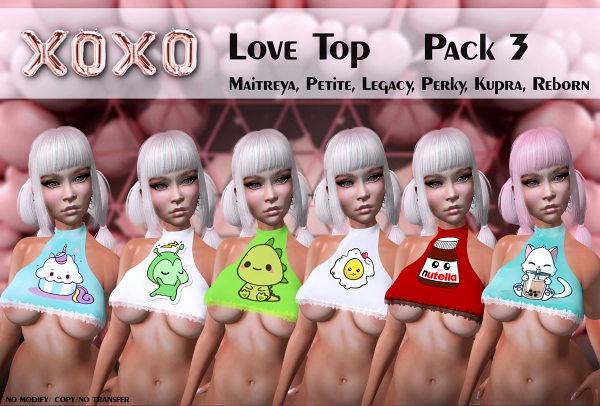 XOXO - Love Top pack 3
