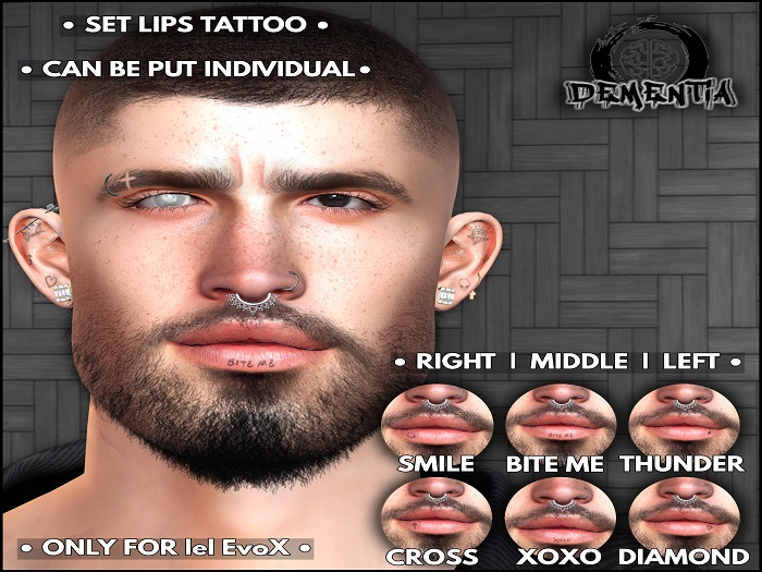 *DEMENTiA* Set Lips Tattoo // EVOX (Add)
