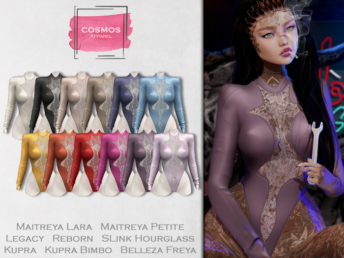 [COSMOS] Charlie Leotard Lace / 12 Colors Fatpack