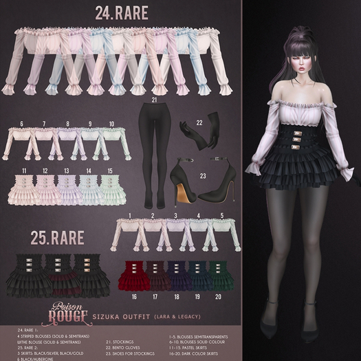 25. POISON ROUGE Sizuka Skirt Legacy RARE