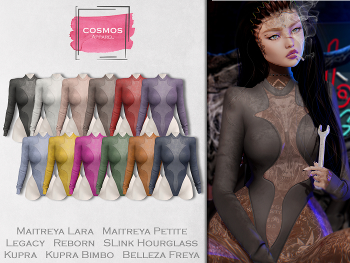 [COSMOS] Charlie Leotard Leather / 12 Colors Fatpack