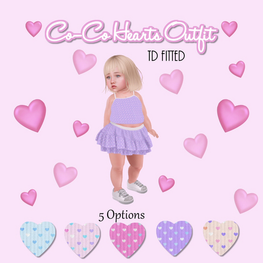 Co-Co Hearts Outfit - Purple