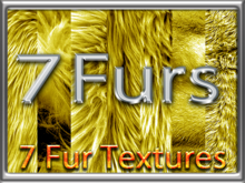 Zoy Texture [ Fur Shag Gold ] 7 Colors