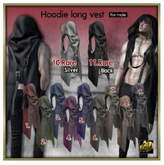 10. legacy [Gild]Hoodie long vest_silver RARE