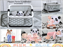 Playpen Panda (LULLABEEBS){PINK&BLUE}