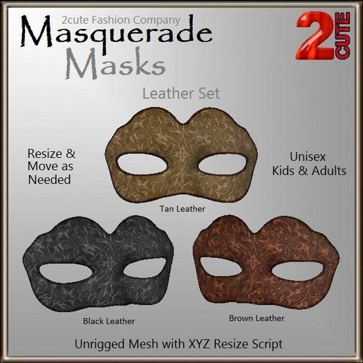 Masquerade Mask [2cute] Leather Set
