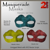 Masquerade Mask [2cute] Metallic Set One