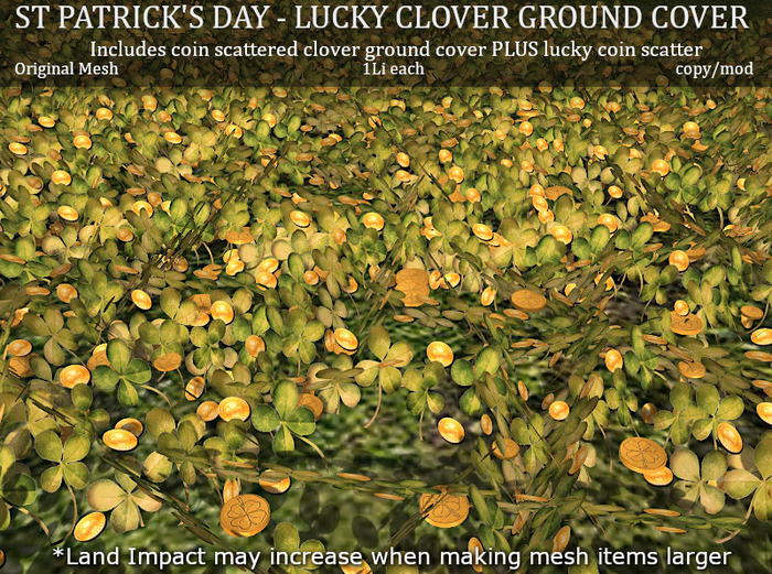 LOVE - ST PATRICK'S DAY - LUCKY CLOVER GROUND COVER 
