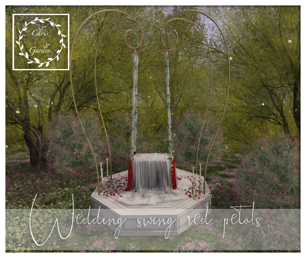 C*Wedding Swing Red petals