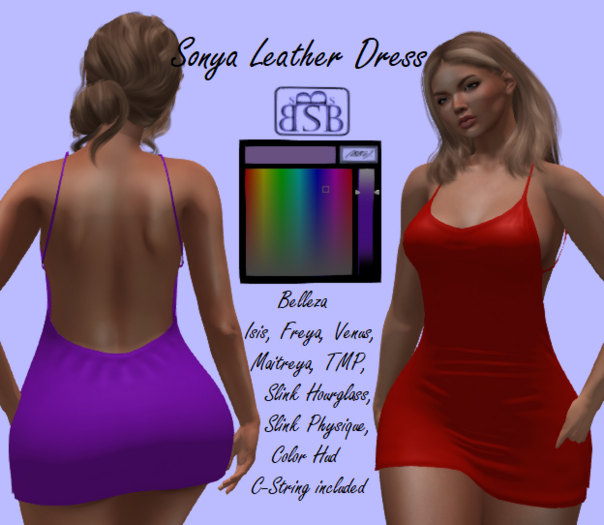[BB's] Sonya Leather Dress
