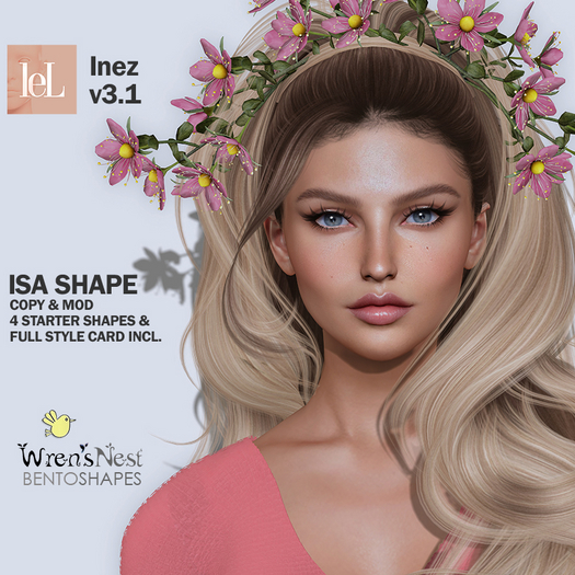 { wren's nest } Isa shape for LeLutka Inez v3.1