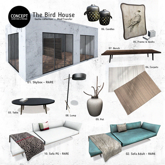 ***RARE*** Concept} *01. The Bird House. Skybox. RARE