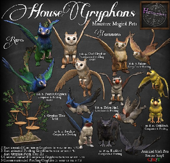 3. *HEXtraordinary* Owl Gryphon - Companion - RARE