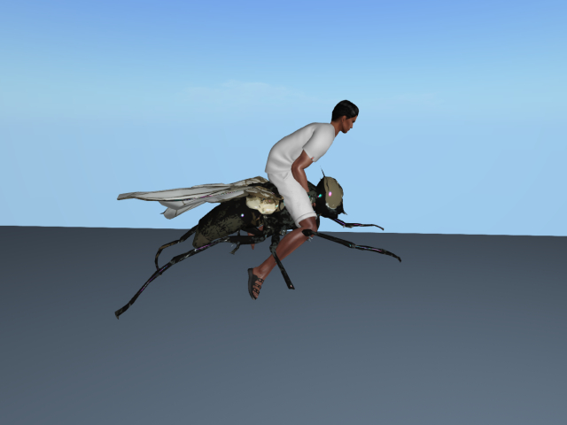 Wearable Riding Fly and Fly Companion