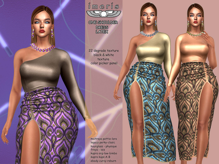 DEMO ONE SHOULDER DRESSES  BAROQUE