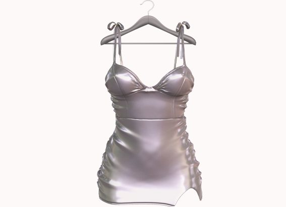 ::GC:: Denise Dress (Silver)