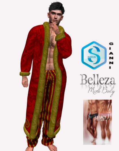 Vursachi Silk Lounge Set Red
