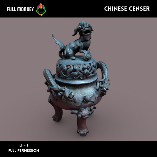 [FULL MONKEY] Chinese Censer FULL PERM