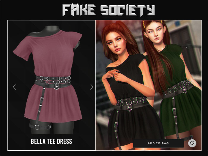 Fake Society x Bella Tee / Rouge 