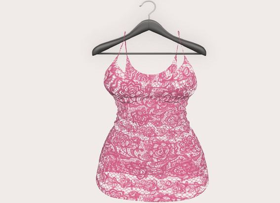 ::GC:: Pamela Dress Transparent (Rose)