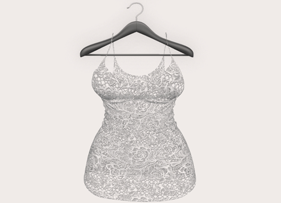 ::GC:: Pamela Dress Transparent (White)