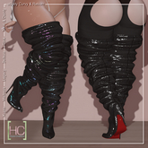 [HC] Grady Black Thigh Boots for Kupra, Maitreya, Legacy, Belleza, Slink, Tonic & eBody