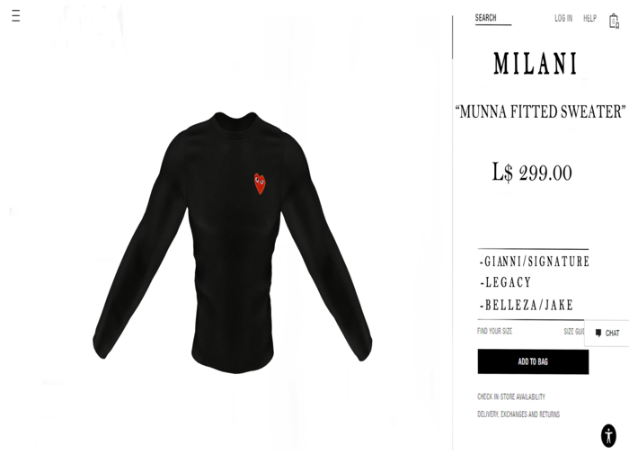 MILANI. Munna DesGarcon Sweatershirt // Blk