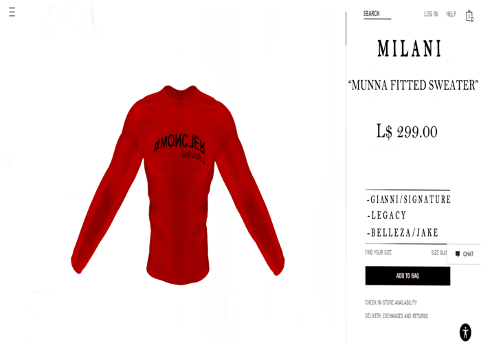 MILANI. Munna Moncs Sweatershirt // Red/Blk