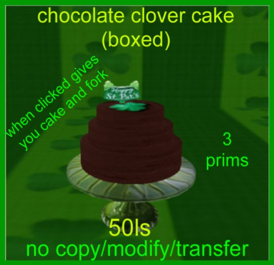 chocolate clover cake(boxed)
