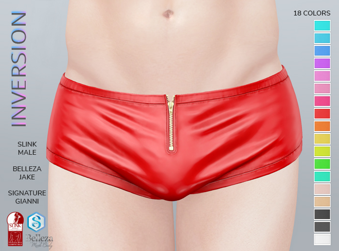 [INVERSION] Mini shorts Colorpack:3 - Signature Gianni, Slink Male, Belleza Jake