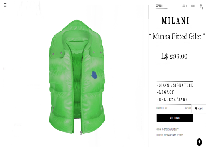 MILANI. Munna Fitted Shiny-Moncs Gilet // Green.