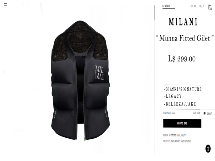 MILANI. Munna Fitted Frag Gilet.