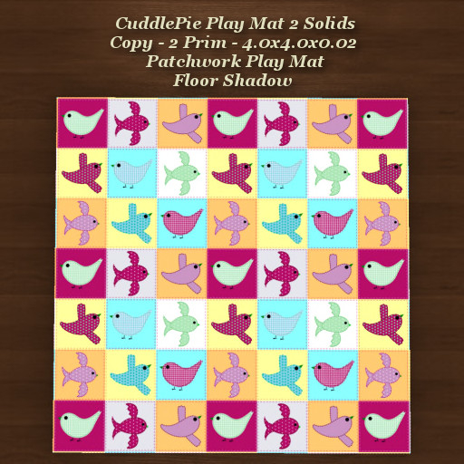 CuddlePie Play Mat 2 Solids