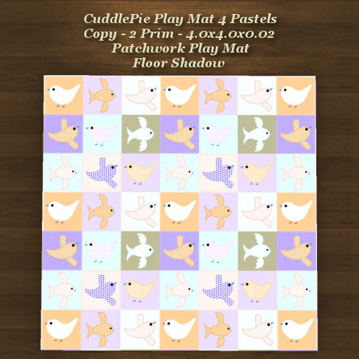 CuddlePie Play Mat 4 Pastels