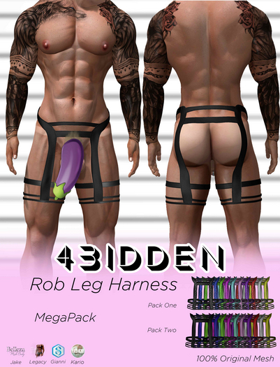 .::4BIDDEN::. Rob Leg Harness Mega Pack