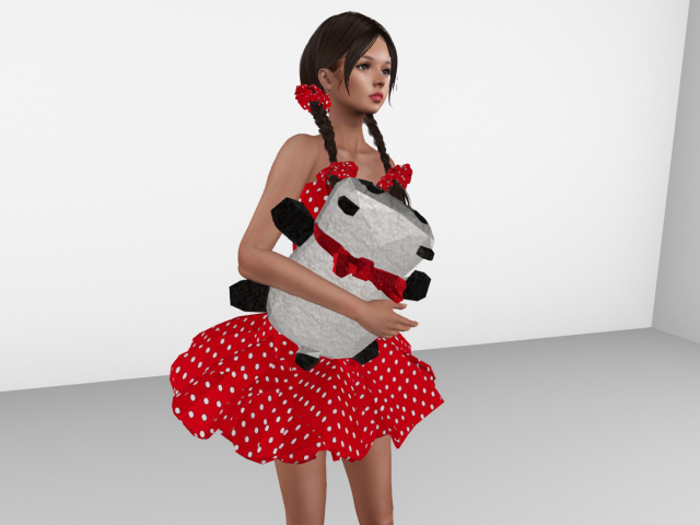Panda toy pillow (hold, lay, decor)