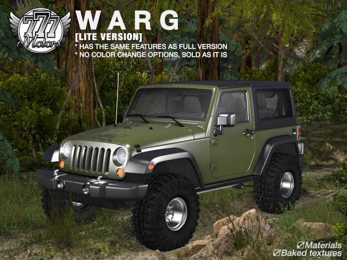 [777-lite] WARG - Army Green (boxed)