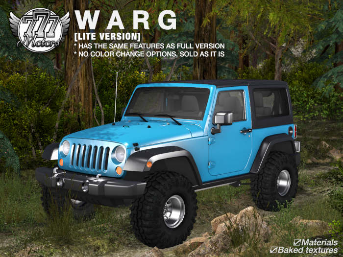 [777-lite] WARG - Blue (boxed)