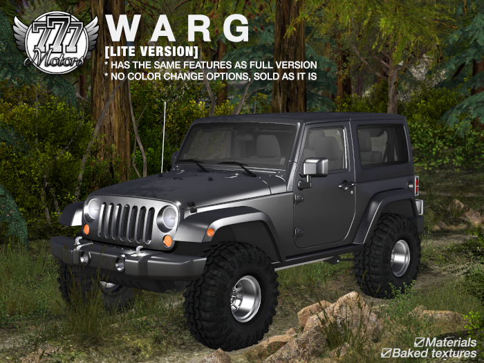 [777-lite] WARG - Dark Gray (boxed)