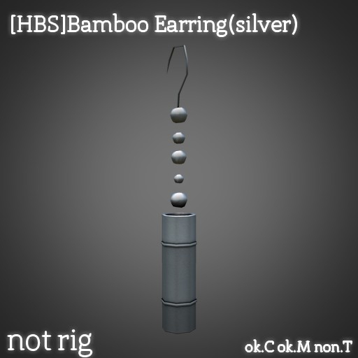 [HBS]Bamboo Earring silver