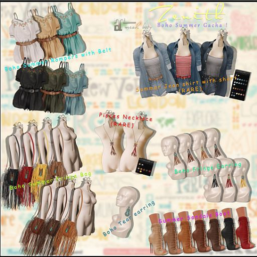 =Zenith=Boho Fringe Earring (Begie)