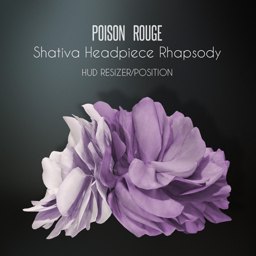 POISON ROUGE Shativa Flower Headpiece Rhapsody