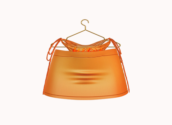 ::GC:: Skirt Caity (Orange)