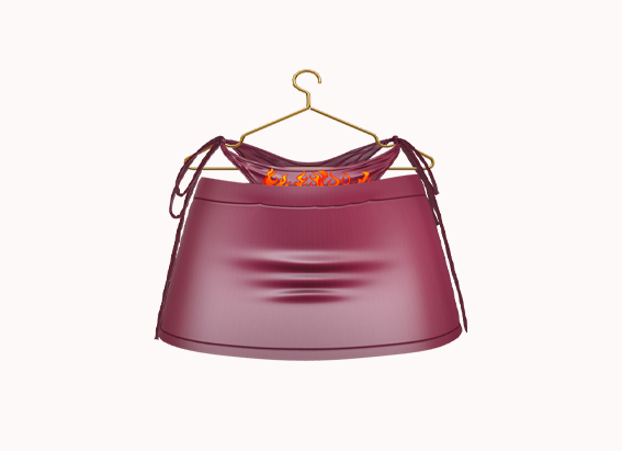 ::GC:: Skirt Caity (Wine)