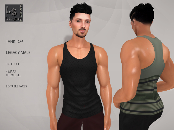 Second Life Marketplace - LS DESIGNS [0012] TANK TOP LEGACY FULL PERM
