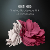 POISON ROUGE Shativa Flower Headpiece Pink