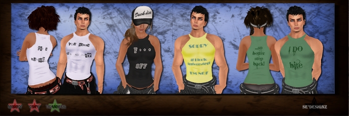 [SE*Designz] Tank Top - I DO bite